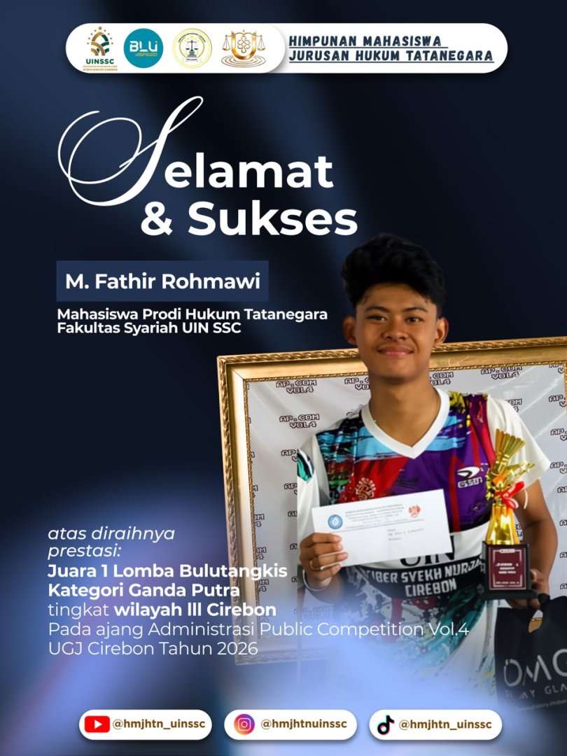 Juara 1 Lomba Bulutangkis Ganda Putra Tingkat Wilayah III Cirebon