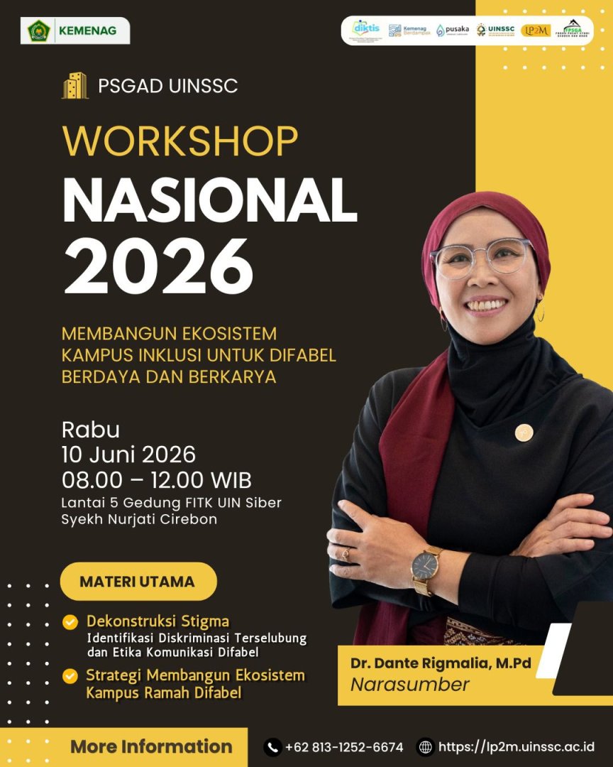 Seminar Nasional Fakultas Syariah UIN Siber Syekh Nurjati Cirebon Tegaskan Komitmen Ciptakan Ruang Aman bagi Perempuan dan Anak Disabilitas