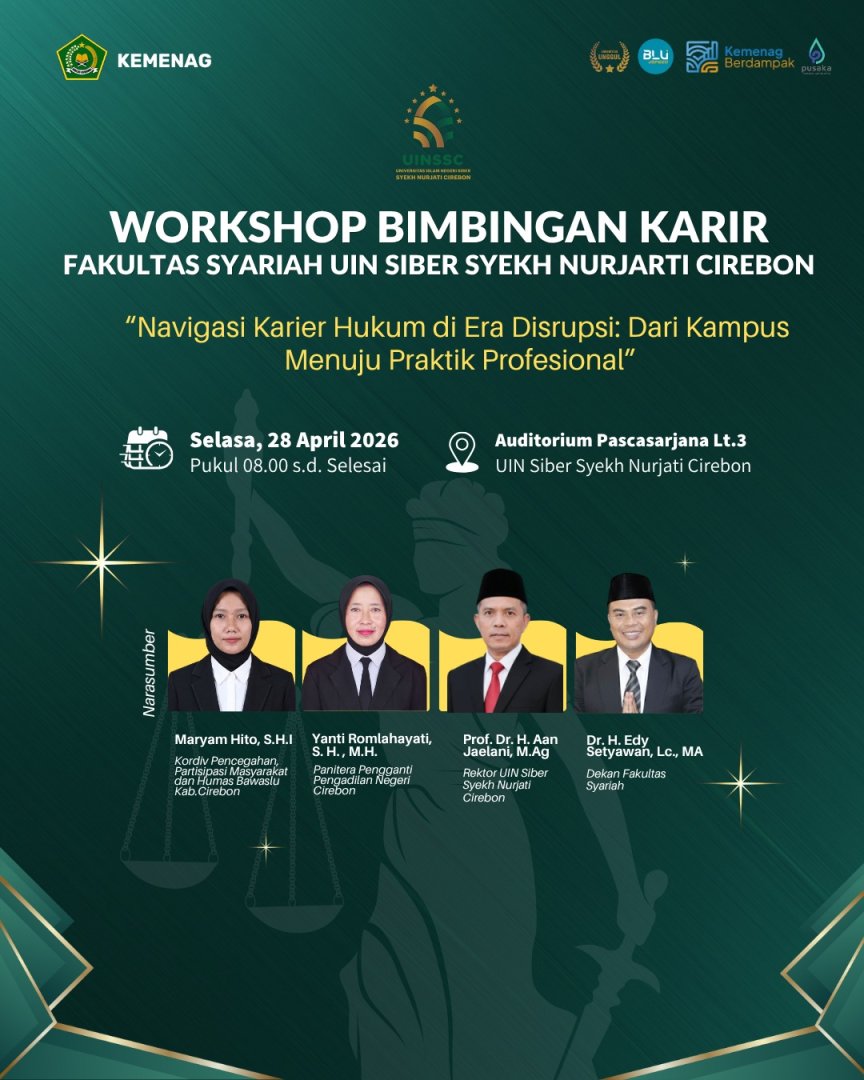 Workshop Bimbingan Karir Fakultas Syariah UIN Siber Syekh Nurjati Cirebon